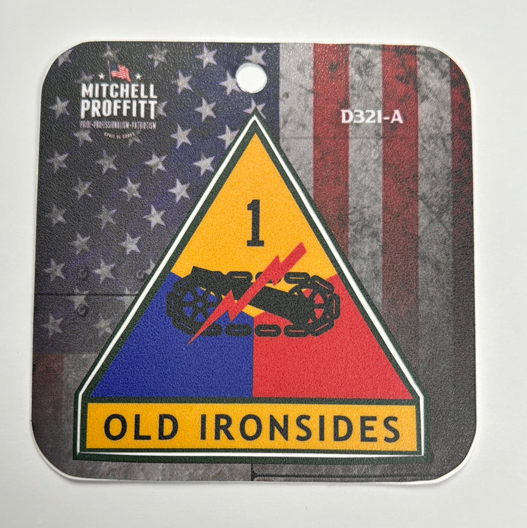 1st Armored Division Combat Service Badge Decal