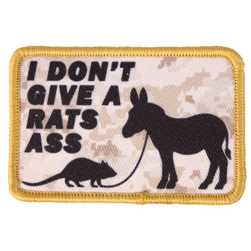 I Dont Give a Rat Velcro Patch