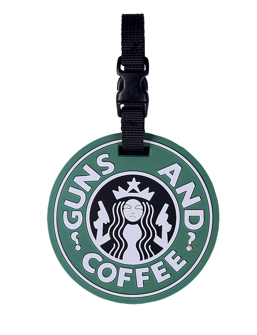 Guns & Coffee Luggage Tag