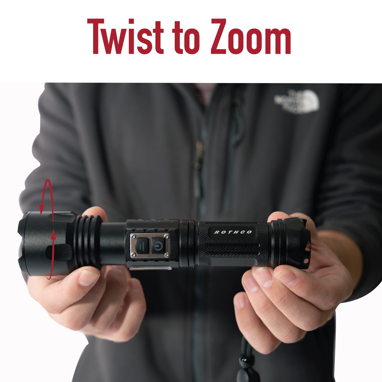 Rechargeable LED Tactical Task Light with Zoom