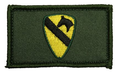1st Cav OD Velcro Patch