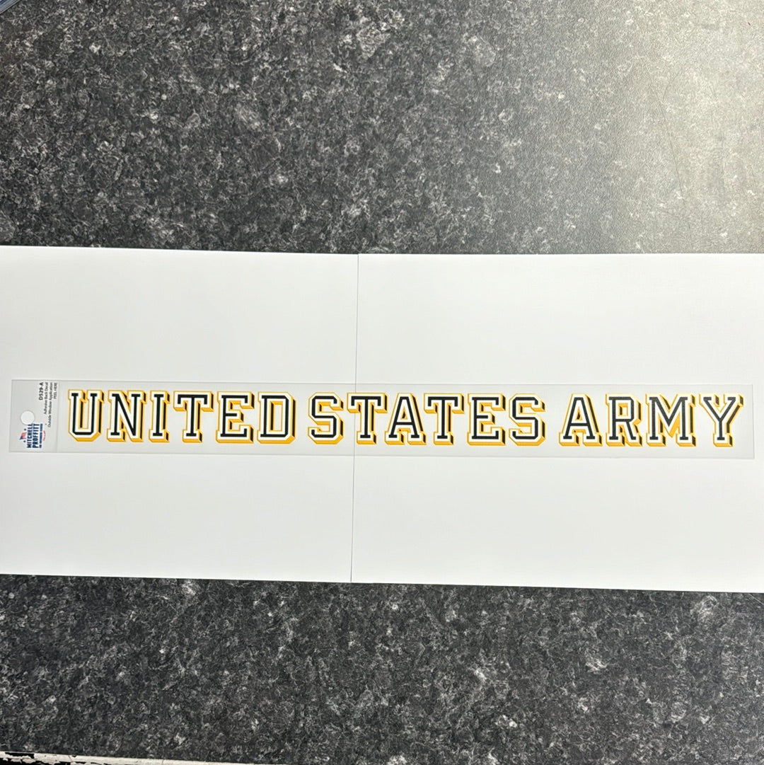 United States Army Window Strip Black & Gold
