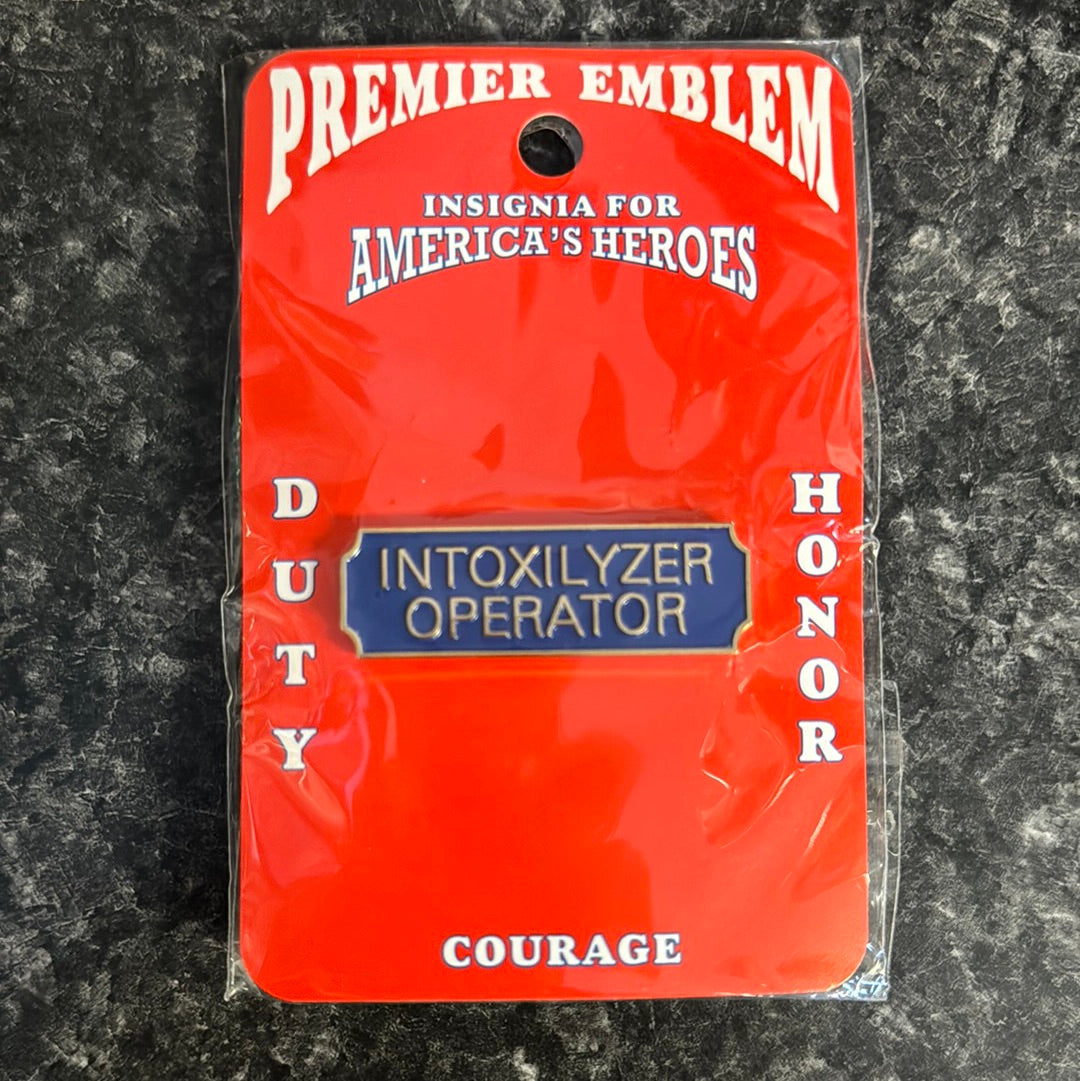 Intoxilyzer Operator Award Bar