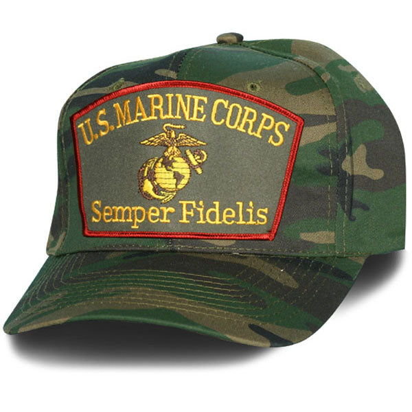 Semper Fi EGA Camo Cap