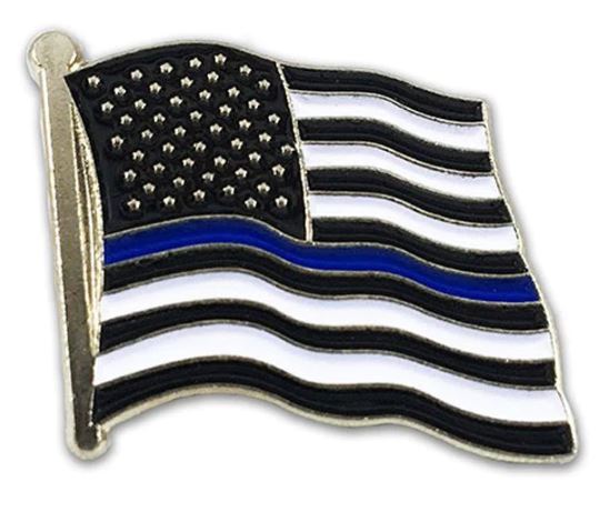 TBL American Flag Wavy Pin