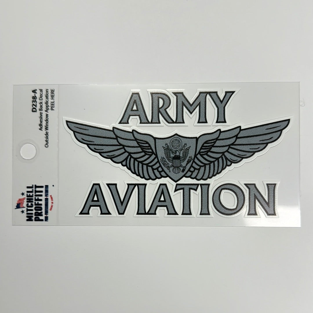 Army Aviation Pilot Badge Decal