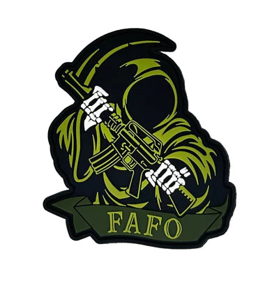 FAFO Reaper PVC Patch – Green Beret