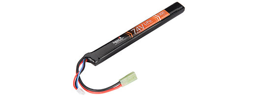 7.4v 1300mAh LiPo Long Stick Battery- 25C