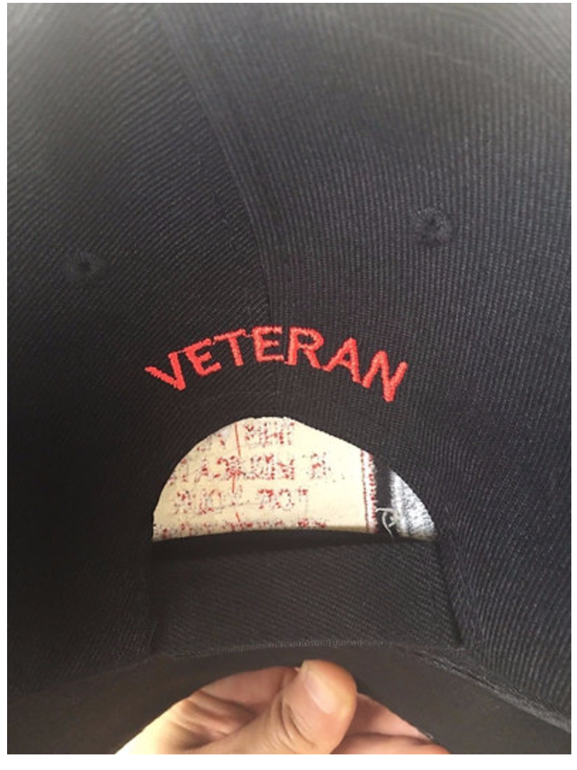 Warning Medicated Veteran Cap