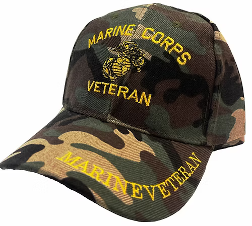 US Marine Veteran Camo Cap
