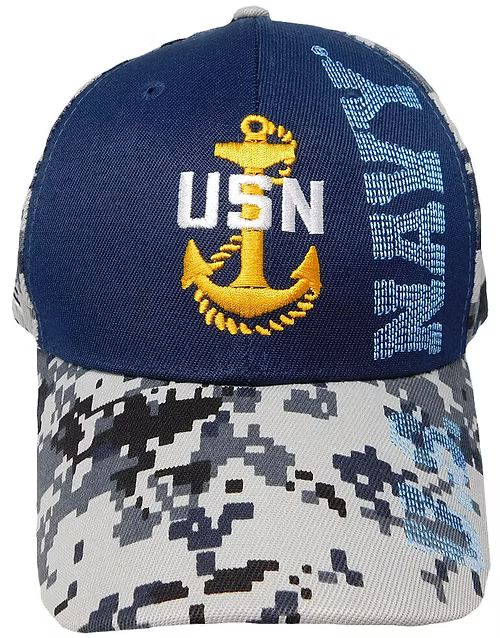 US Navy USN Anchor Digital Camo Cap