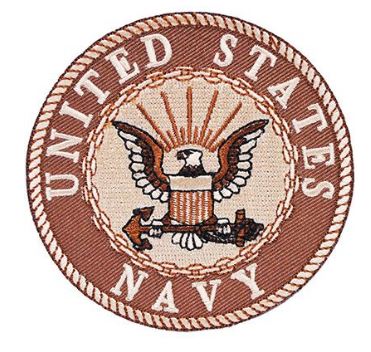 Navy Patch - Desert Brown