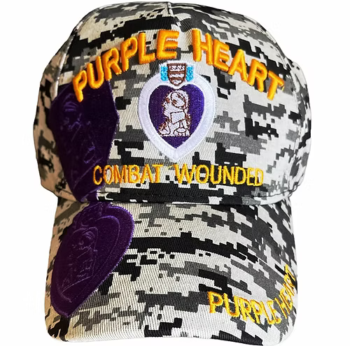 Purple Heart Combat Wounded Digital CAp
