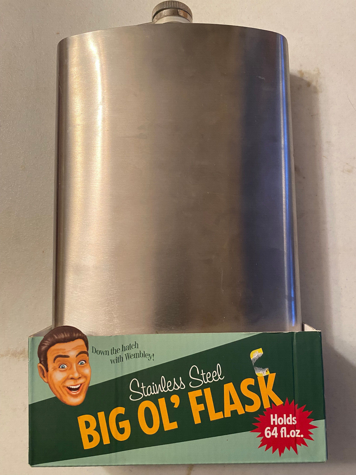 64oz Stainless Steel Big Ol' Flask