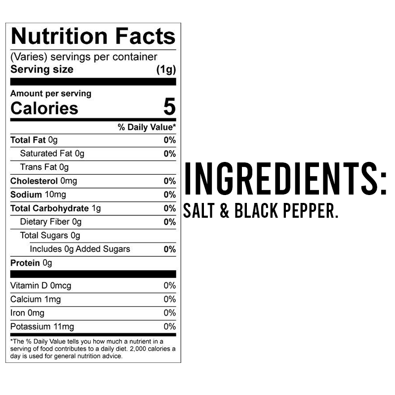 GYAO Standard Issue Salt & Pepper Seasoning