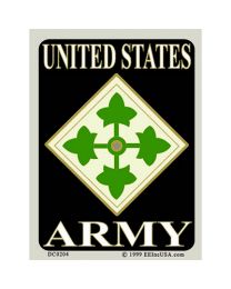 4th Infantry Decal metallic