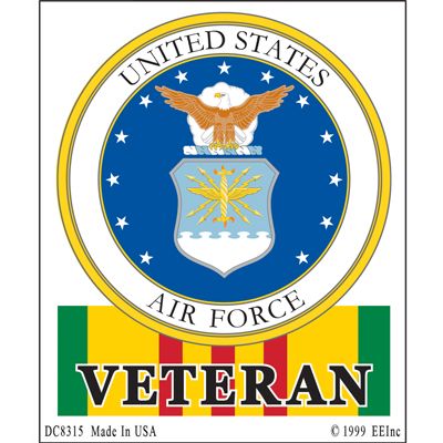 Vietnam Veteran US Air Force Decal