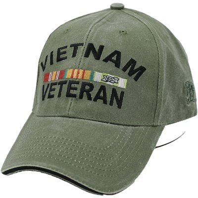 OD Vietnam Veteran Ribbon Cap