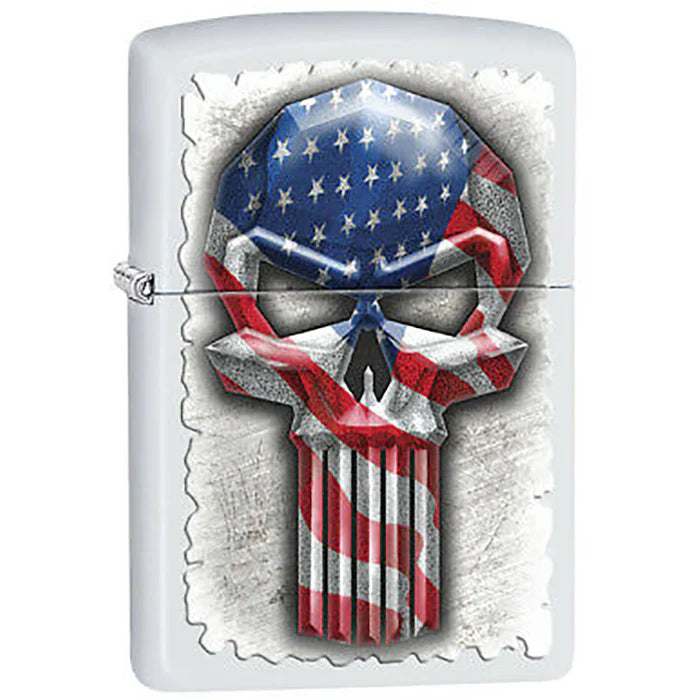 Patriot Skull Zippo Lighter
