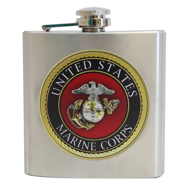 USMC Emblem Flask