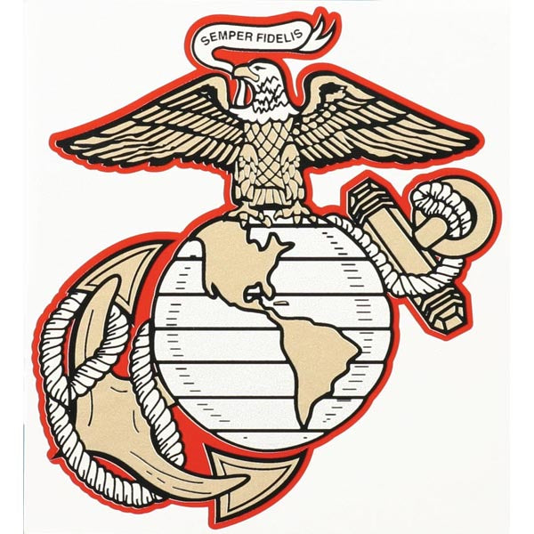 Marine EGA Vinyl Decal 6.25"