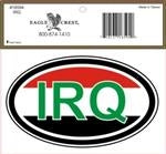 Iraq IRQ Oval Decal
