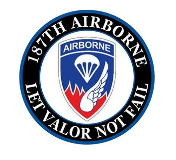 187th Airborne Round Patch