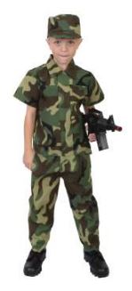 Kids Camouflage Soldier Costume