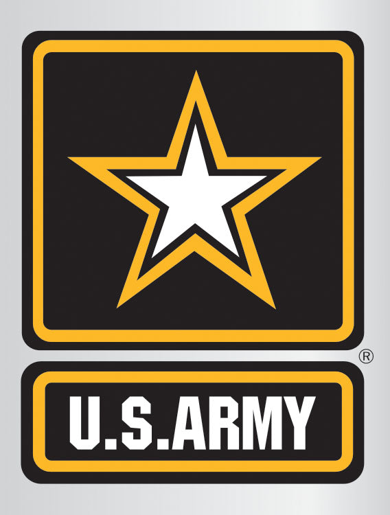 Army Star Chrome Decal