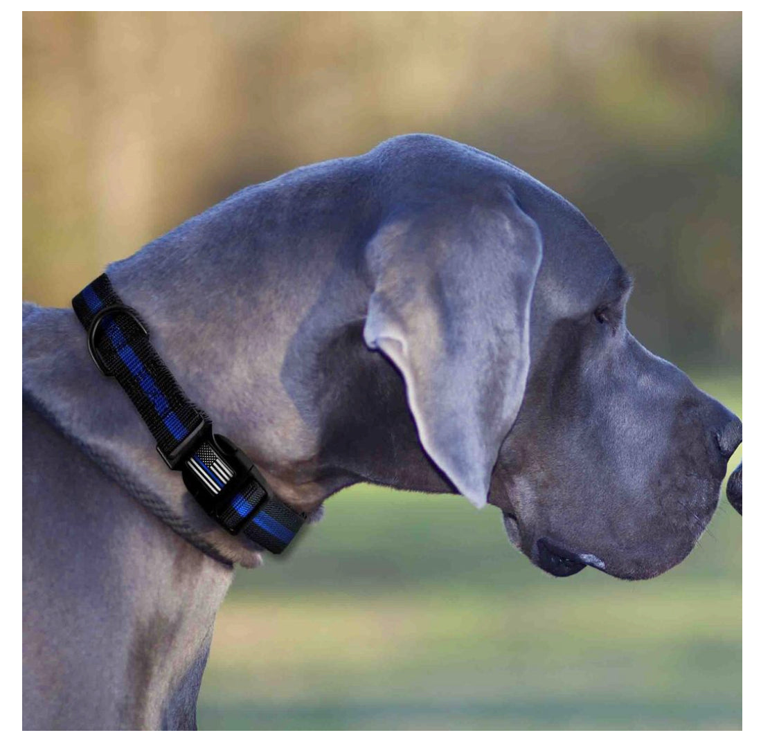 Thin Blue Line Pet Collar