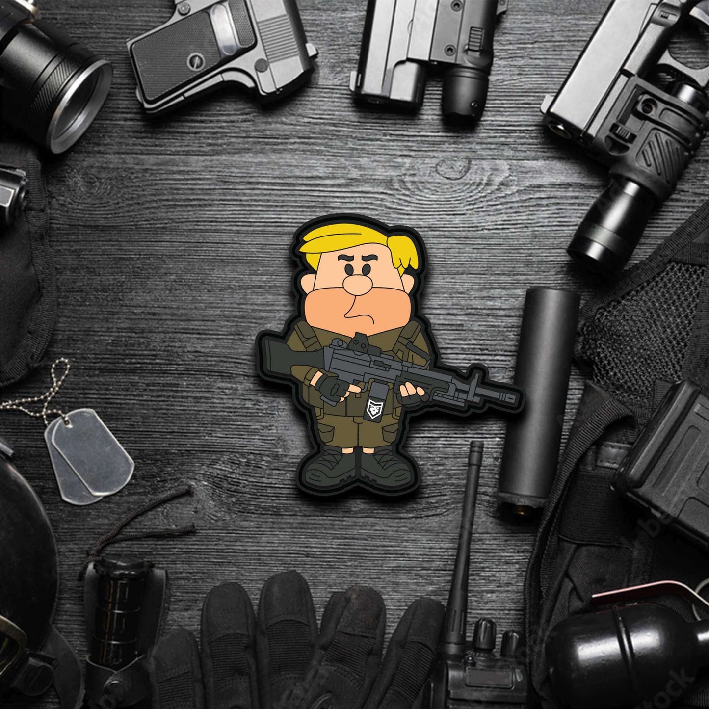 2A Flintstones: Tactical Barney PVC Patch