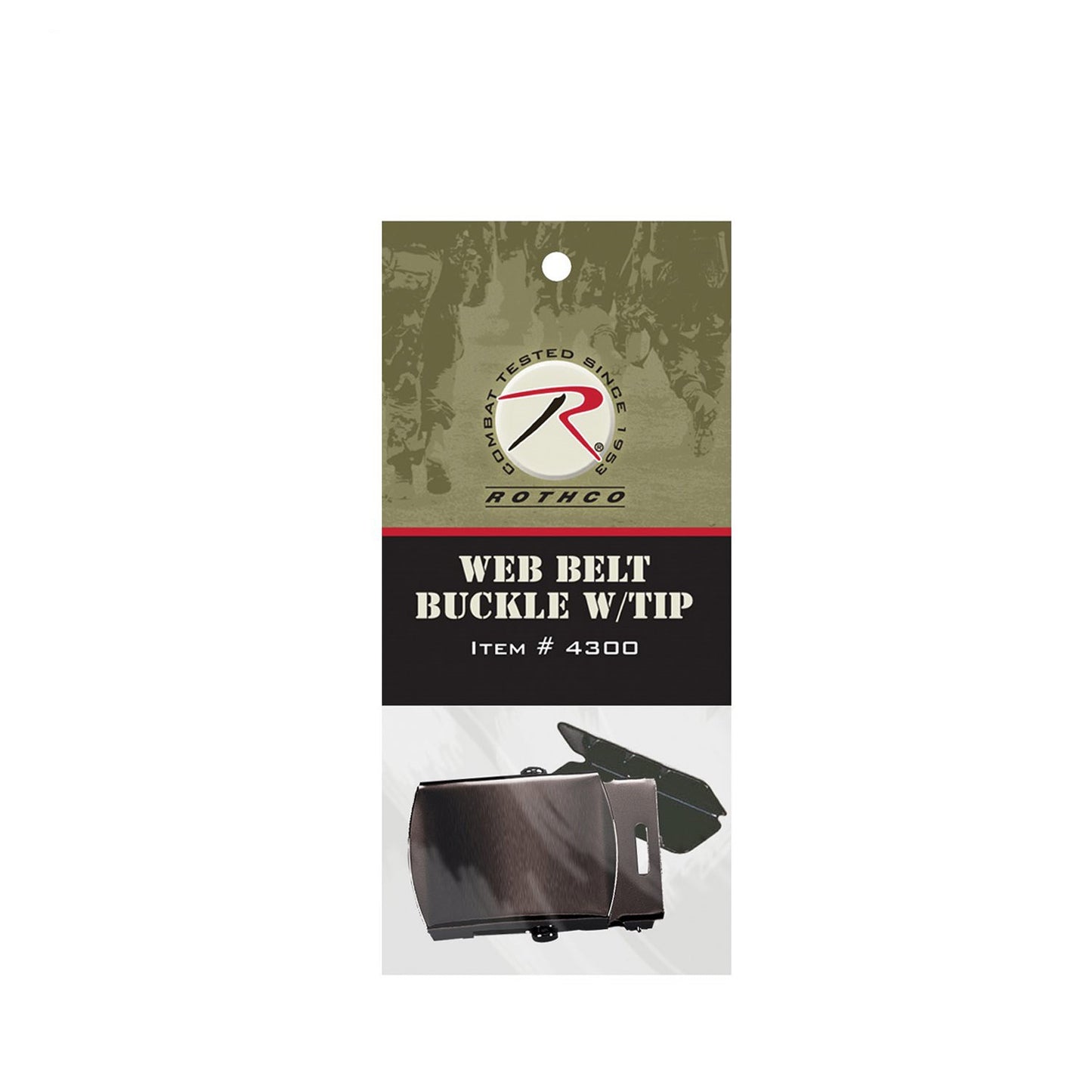 GI Type Web Belt Buckle & Tip Pack