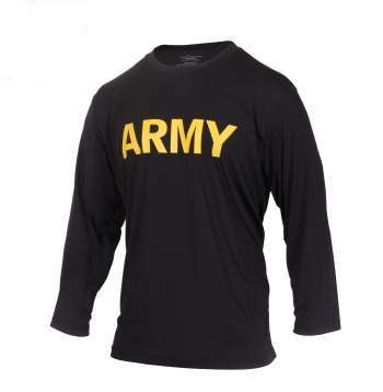 Long Sleeve Army PT Shirt
