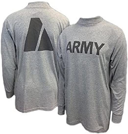 USED Army PT Shirt Long Sleeve - Grey