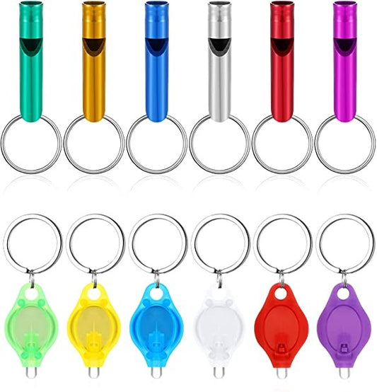 LED & Whistle Keychain