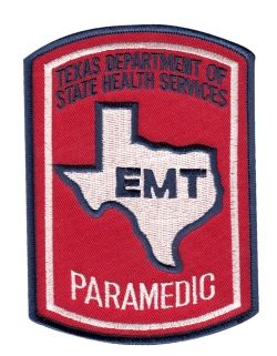Texas Paramedic Patch - EMT (Mini)