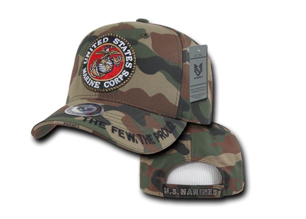 US Marines Woodland Camo Cap