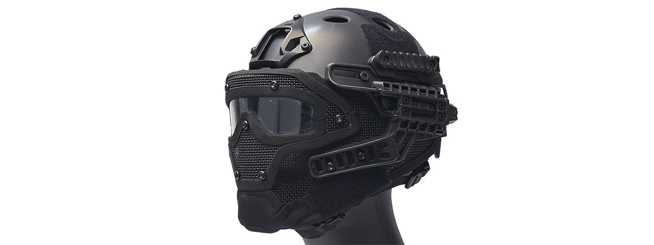 G-Force G4 Nylon Bump Helmet Mask w/Goggles
