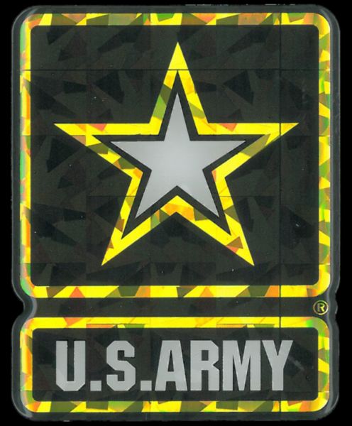 US Army Star Reflective Domed Decal