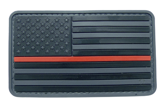Thin Red Line USA Flag PVC Patch