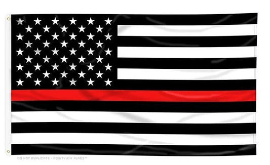 Thin Red Line American Flag