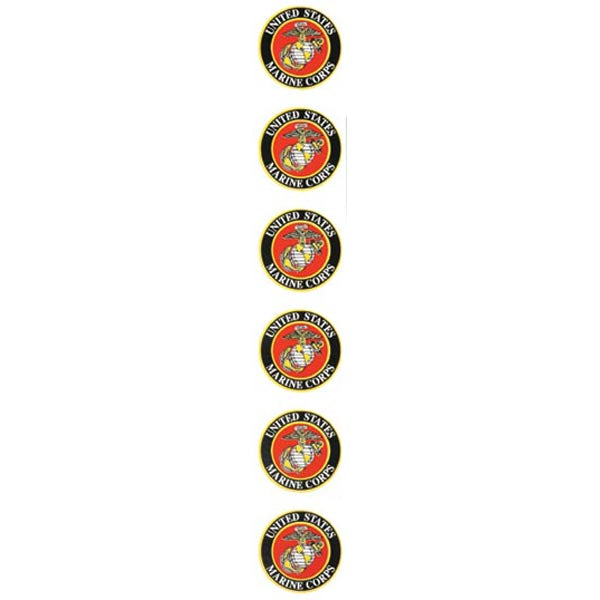 Marine EGA Mini Decal 6 Pack