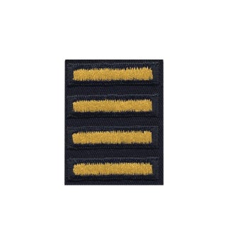 Army Dress Uniform Male Overseas Bars (Gold/Blue)