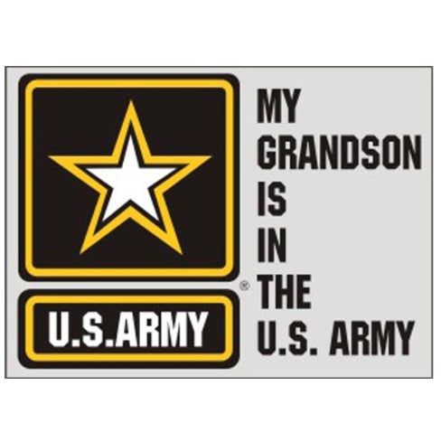 My Grandson In Army Decal