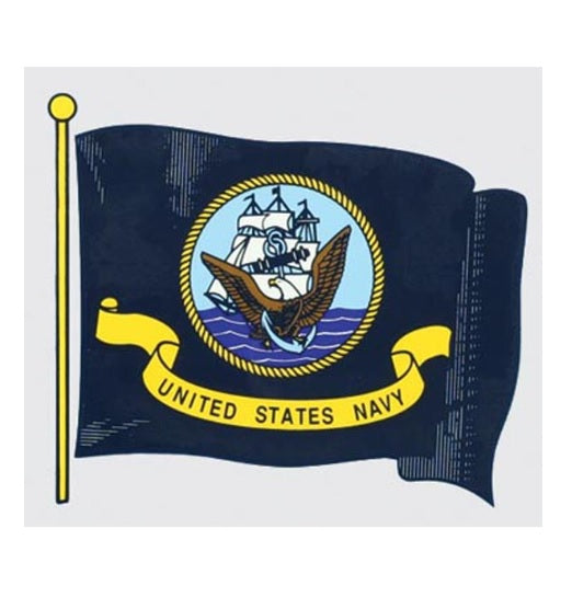 U.S. Navy Wavy Flag Decal