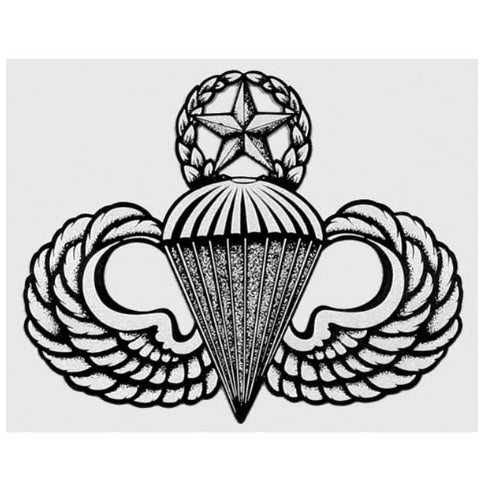 Master Parachutist Decal