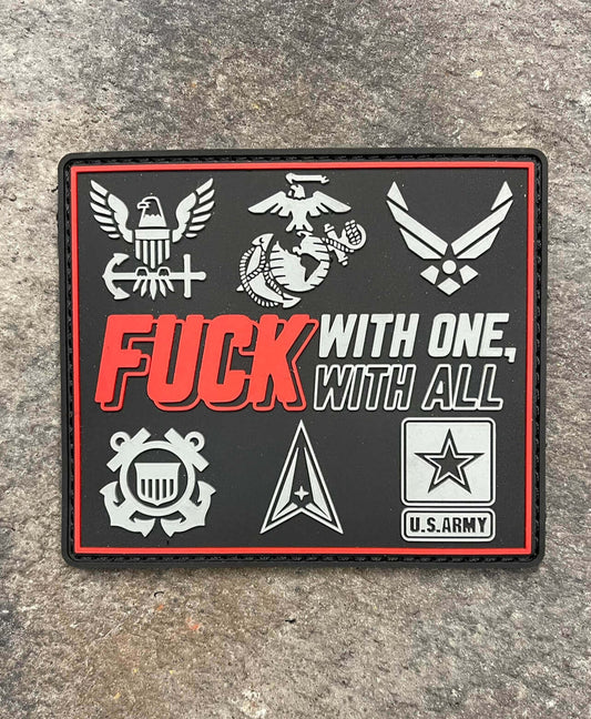 US Military: F*ck With One, F*ck With All PVC Patch
