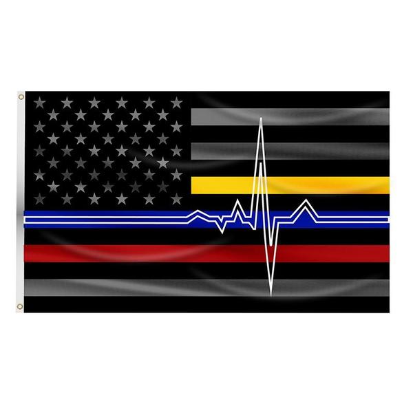 First Responder Flag w EKG