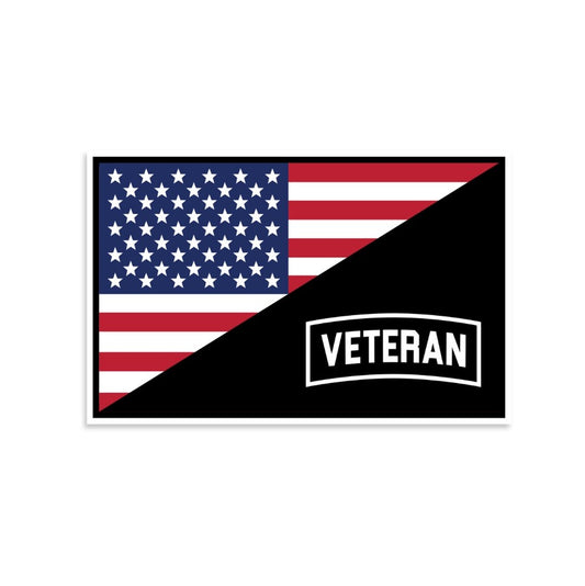US Flag/Veteran Tab Sticker