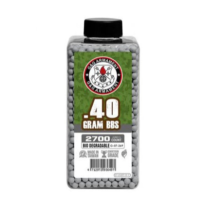 BIO BB'S 0.40G (BOTTLE/2700 PELLETS) (GREY)